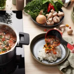 Cook It suppe øse 32 cm svart/rød