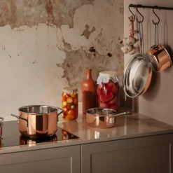 Copper kasserolle 1L 13 cm kobber