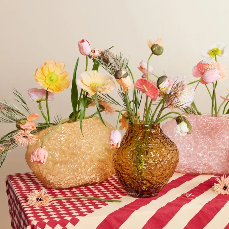 Corallo vase stor 28x45 cm gul