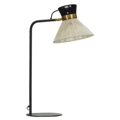 Cord bordlampe 56 cm svart