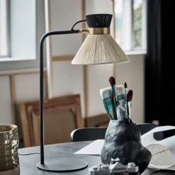 Cord bordlampe 56 cm svart