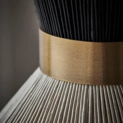 Cord lampe 20 cm svart