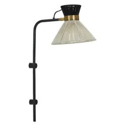 Cord vegglampe 54 cm svart
