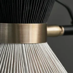 Cord vegglampe 54 cm svart