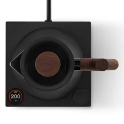 Corvo EKG Pro elektrisk vannkoker 0,9L matt svart/valnøtt