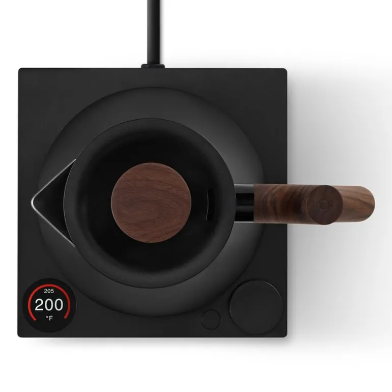 Corvo EKG Pro elektrisk vannkoker 0,9L matt svart/valnøtt