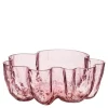 Crackle skål 10,5 cm rosa