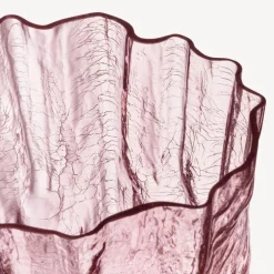 Crackle vase 28 cm rosa