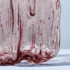 Crackle vase 28 cm rosa