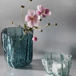 Crackle vase 12 cm sirkulær