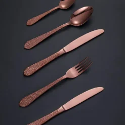 Craft bestikksett 16 deler hamret kobber