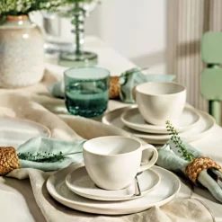 Crafted Cotton tallereken 21 cm hvit