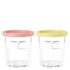 CREAMi iskrembeholder NC501EU 7 dl 2 stk gul/rosa