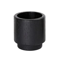 Create Me telysholder H5 cm svart eik
