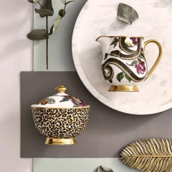 Creatures of Curiosity sukkerskål med lokk 20 cl leopard