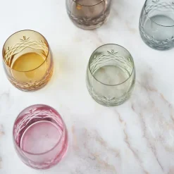 Crispy Aqua vannglass 23 cl 2 stk emerald