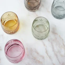 Crispy Aqua vannglass 23 cl 2 stk sapphire