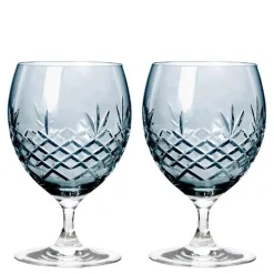 Crispy Eightball glass 55 cl 2 stk sapphire