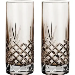 Crispy Highball glass 37 cl 2 stk copal/brown