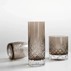 Crispy Highball glass 37 cl 2 stk copal/brown