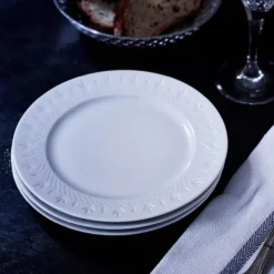 Crispy Porcelain lunsjtallerken 25 cm hvit