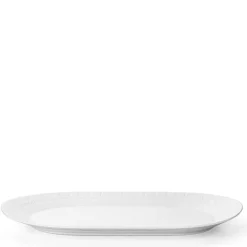 Crispy Porcelain oval serveringsfat 23x38 cm hvit