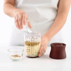 Crêpes og pannekake shaker brun