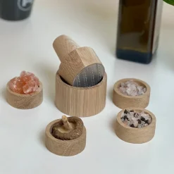 Crush 040 krydderkvern mini eik