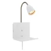 Cuarto vegglampe 27 cm hvit