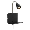 Cuarto vegglampe 30 cm svart