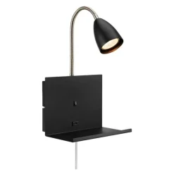 Cuarto vegglampe 30 cm svart