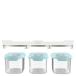 CupboardStore oppbevaringssett 3 x 900ml blå