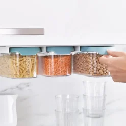 CupboardStore oppbevaringssett 3 x 900ml blå