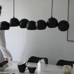 Cupolo pendellampe 7 lys 101 cm svart