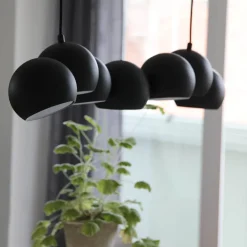 Cupolo pendellampe 7 lys 101 cm svart