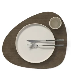 Curve Corduroy spisebrikke 37x44 cm caviar