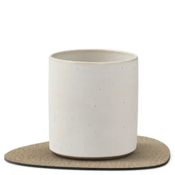 Curve Hippo glassbrikke 11x13 cm varmgrå