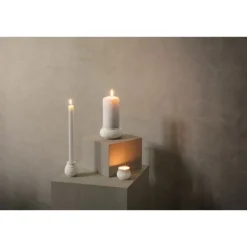 Curve lysestake h7 cm hvit