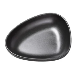 Curve Stoneware dyp tallerken 22x19 cm svart