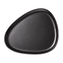 Curve Stoneware middagstallerken 30x26 cm svart