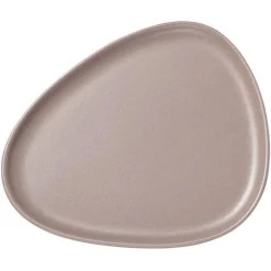 Curve Stoneware middagstallerken 30x26 cm varm grå