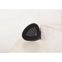 Curve Stoneware serveringsskål 22x20 cm svart