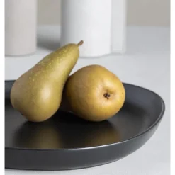 Curve Stoneware serveringsfat 35x30 cm svart