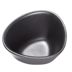 Curve Stoneware skål S 11x10 cm svart