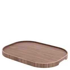 CurveLine serveringsbrett anti-slip 47x34 cm valnøtt