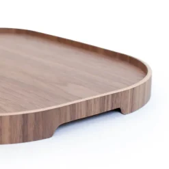 CurveLine serveringsbrett anti-slip 47x34 cm valnøtt