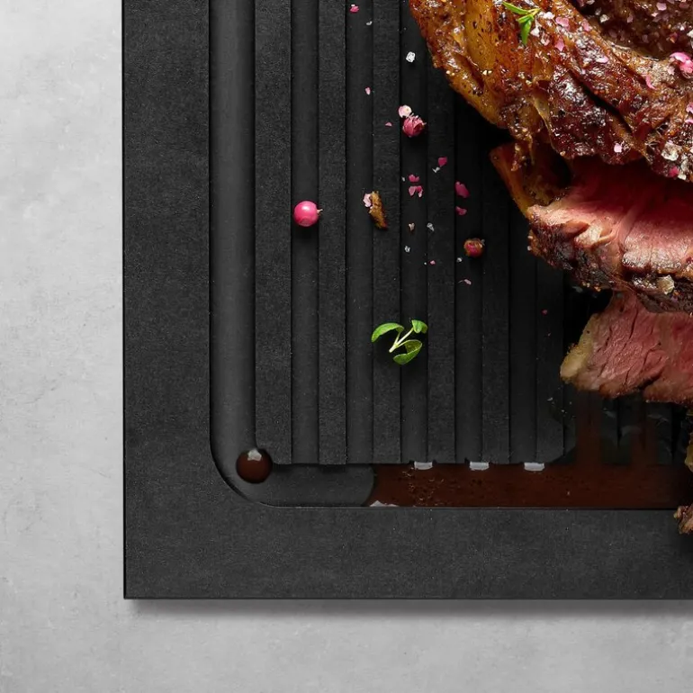 Cut it skjære- & serveringsbrett 37x25 cm svart