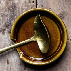 Daily sauseskje 17 cm antikk gull