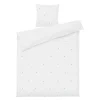 Daisy sengetøy 140x220 cm hvit/lys blå