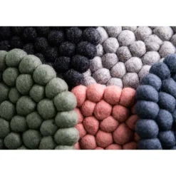 Dakota gryteunderlag i ull 19x19 cm grønn